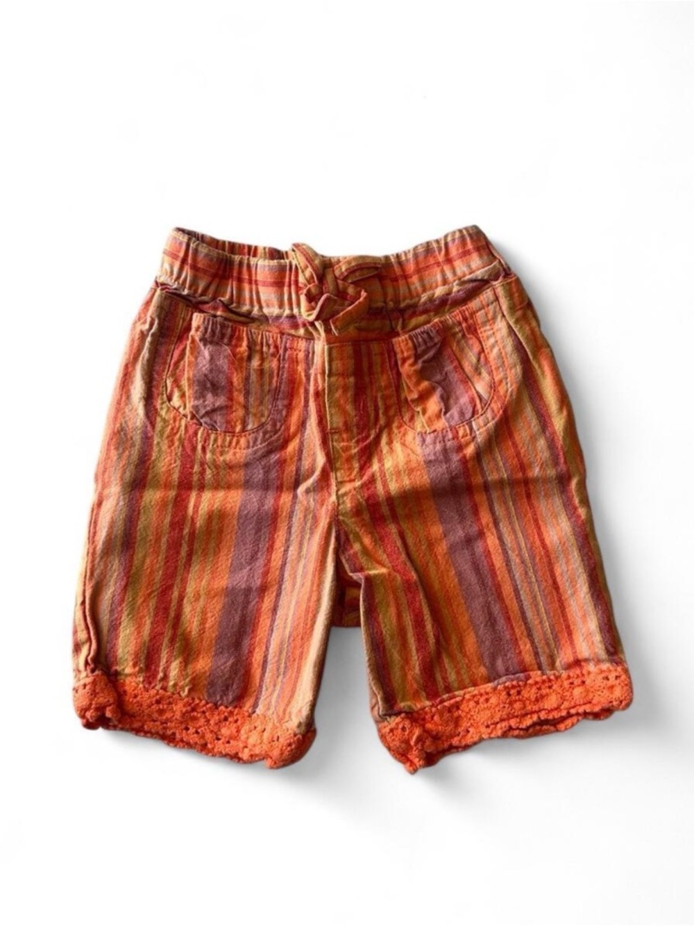 Vintage The Children's Place Orange Multi-Striped Baby pants